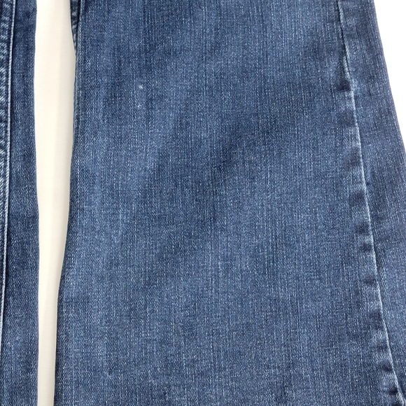Fat Face UK Fly Flare 70's Inspired Denim Blue Jeans Sz 14 R - Picture 14 of 16